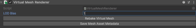 Virtual Mesh Renderer